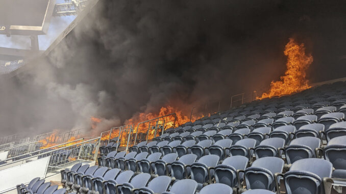 Denver Broncos Stadium Fire