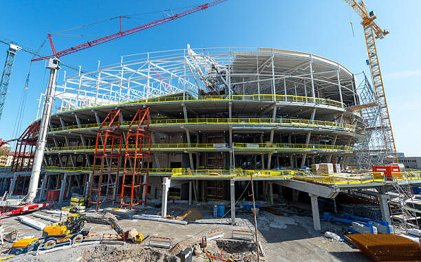 Big Construction of a arena,
